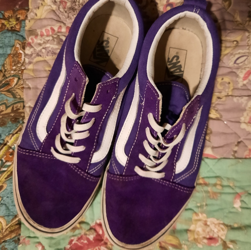 Purple OLD SCHOOL SUEDE  Leather size 8 in Ladies